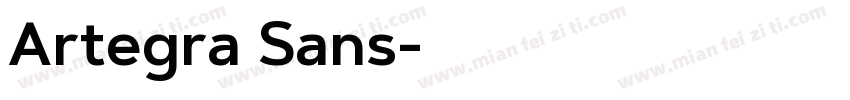 Artegra Sans字体转换